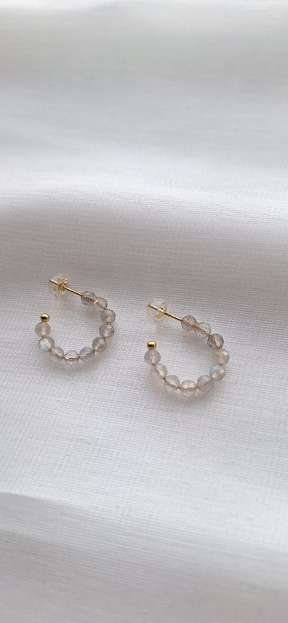 Labradorite Stud Earrings