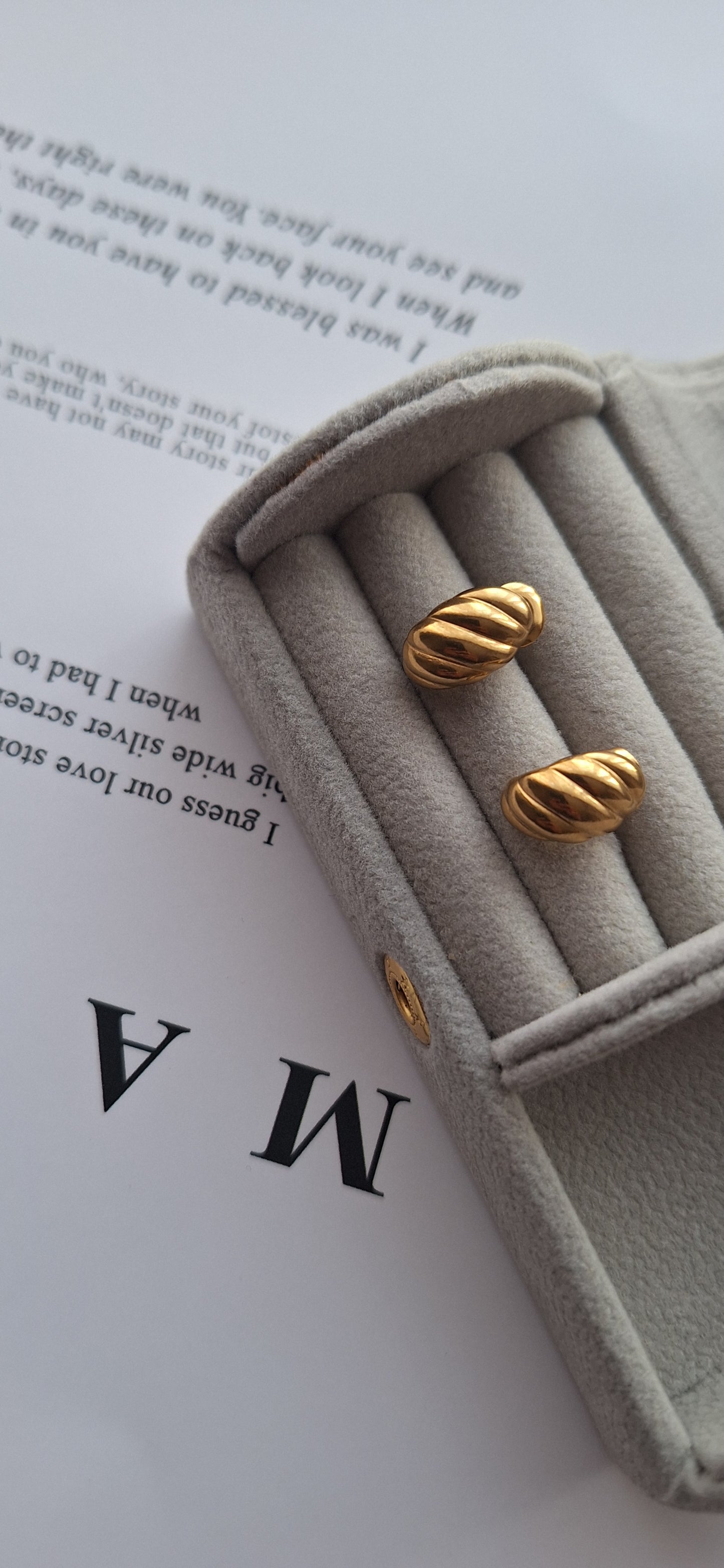 Croissant Stud Earrings
