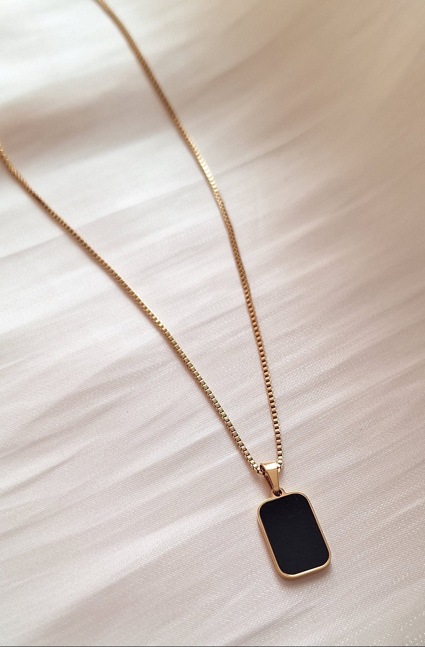 Black Rectangle Pendant
