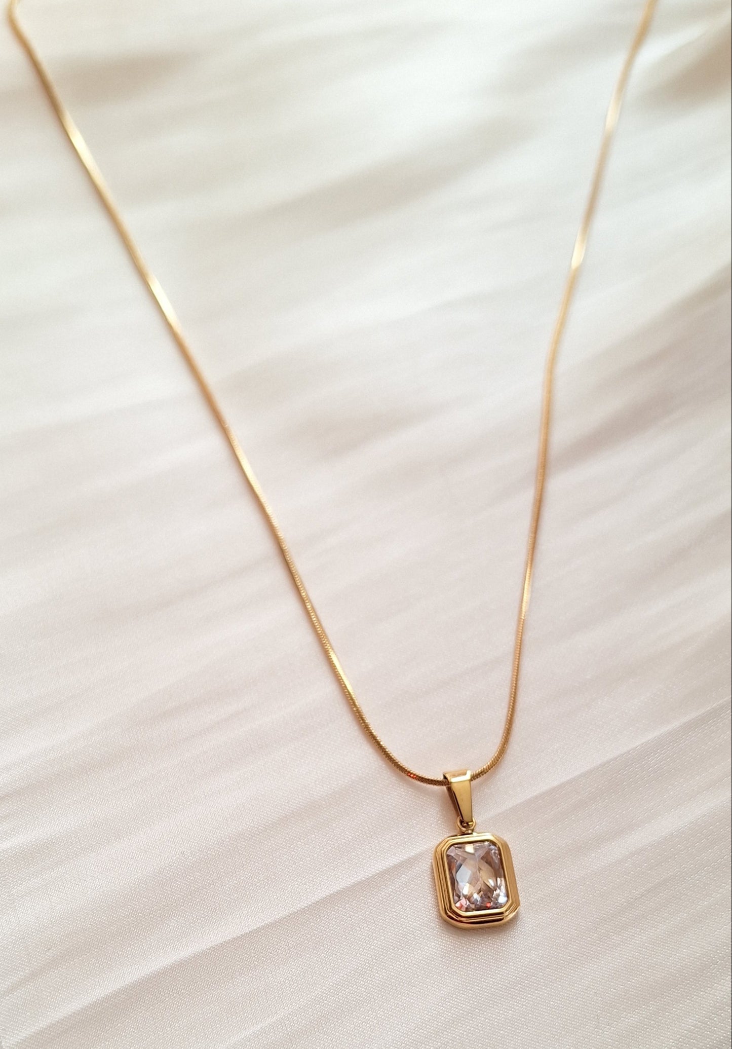 Crystal Snake Chain Necklace