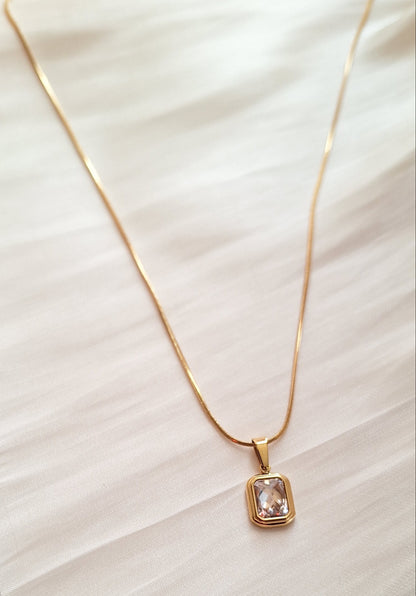 Crystal Snake Chain Necklace