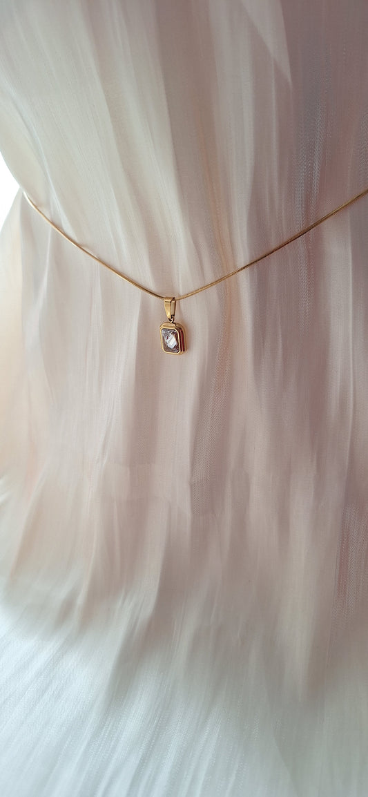 Crystal Snake Chain Necklace