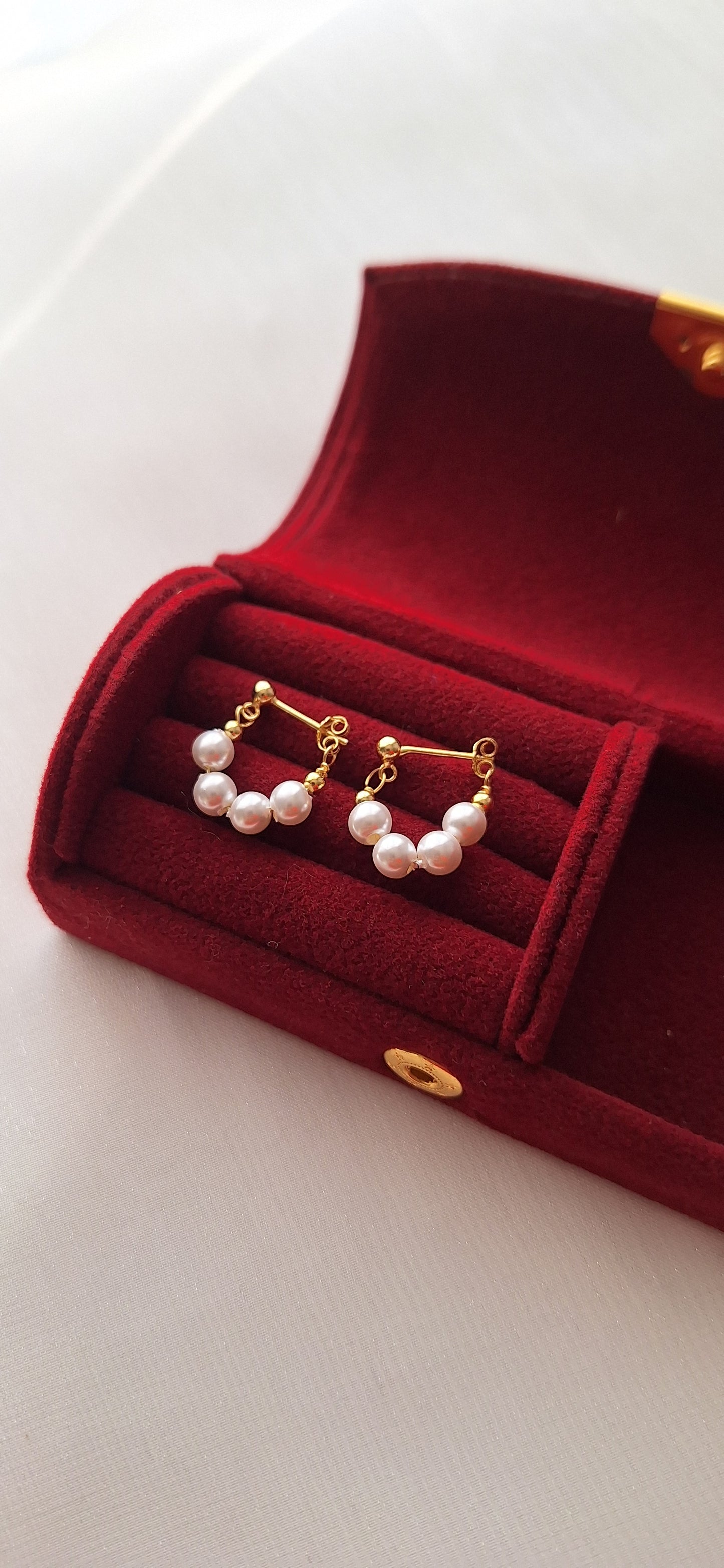 Freshwater Pearl Hoop Earrings