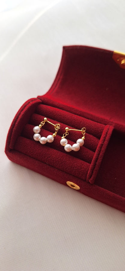 Freshwater Pearl Hoop Earrings