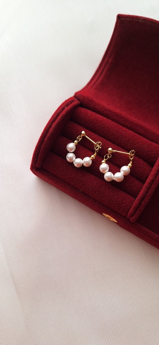 Freshwater Pearl Hoop Earrings