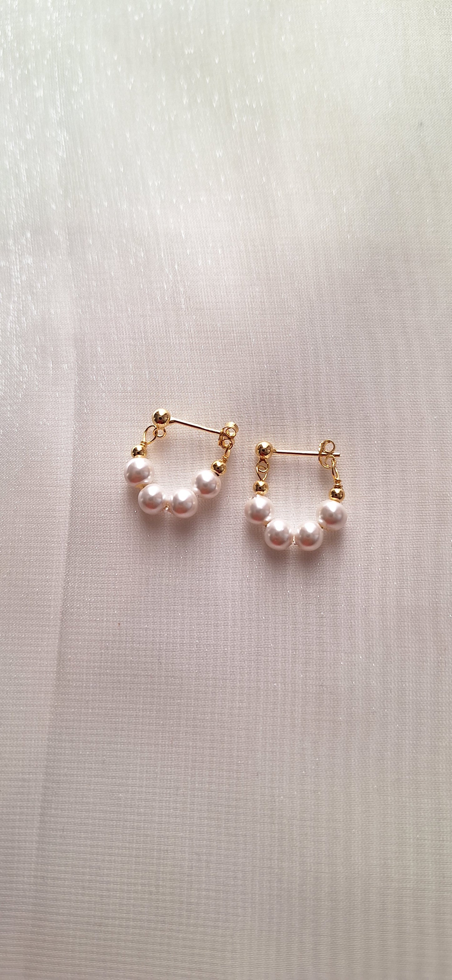 Freshwater Pearl Hoop Earrings