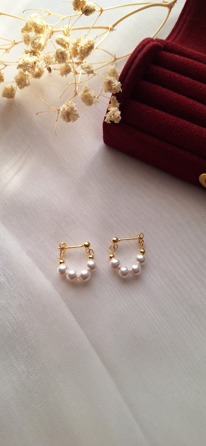 Freshwater Pearl Hoop Earrings
