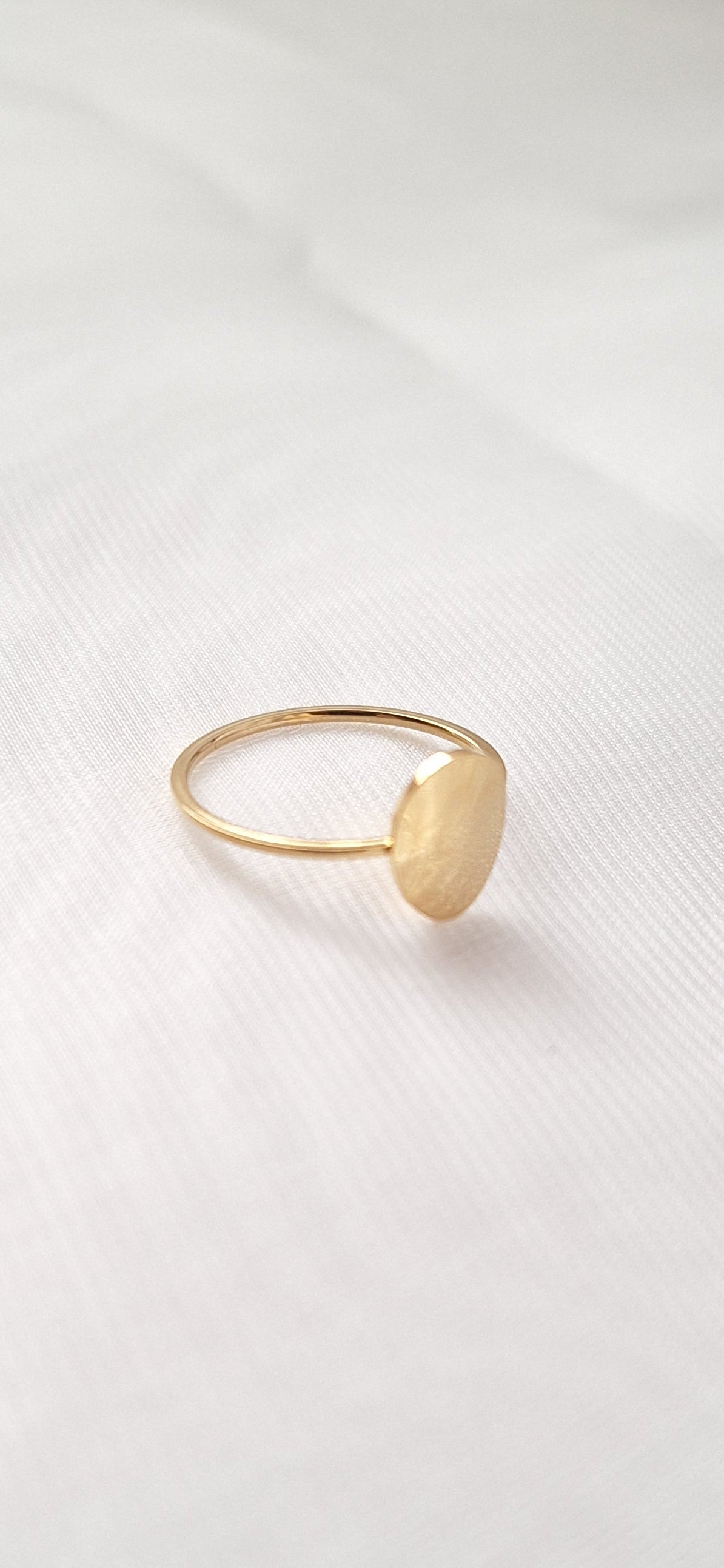 Gold Oval Ring