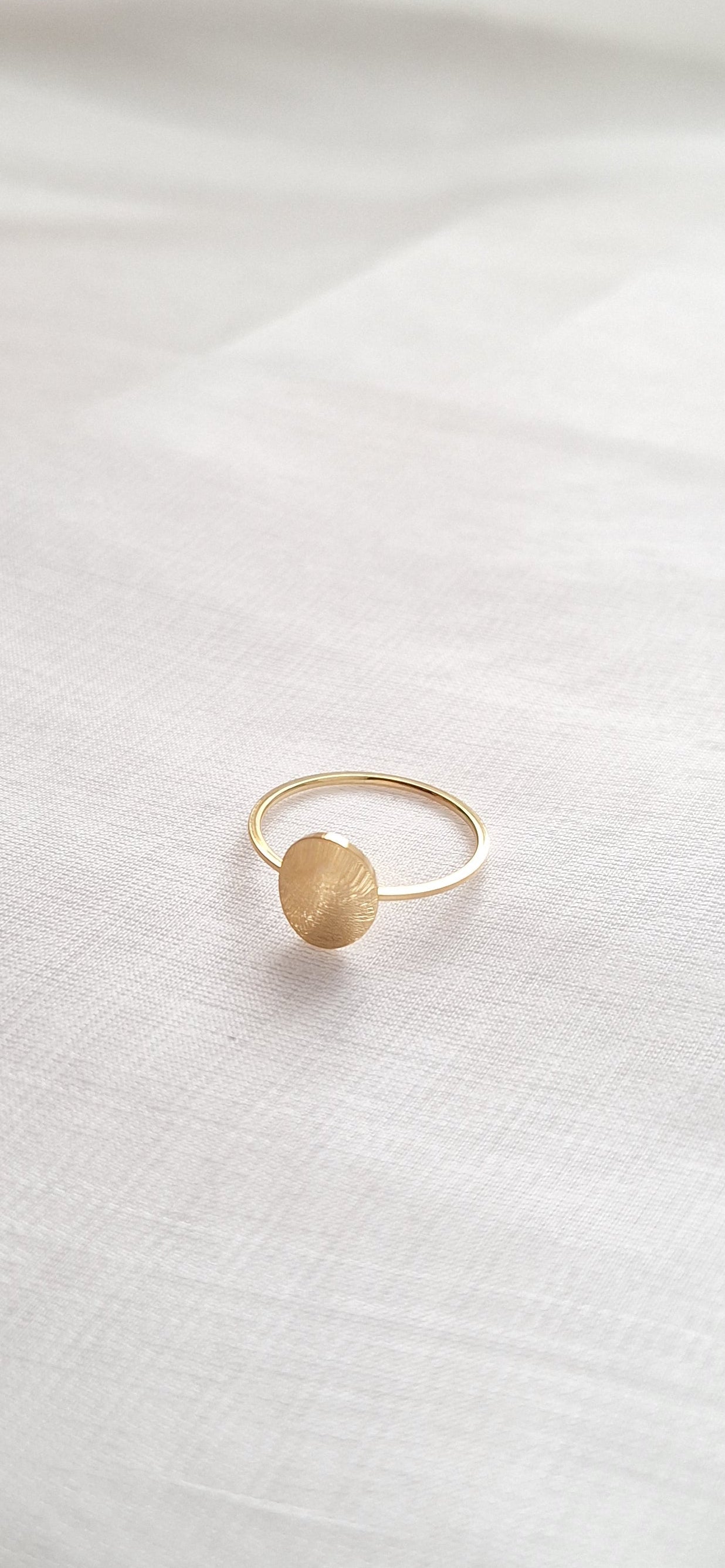 Gold Oval Ring
