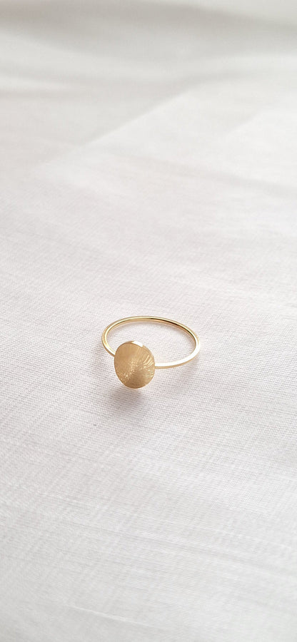 Gold Oval Ring