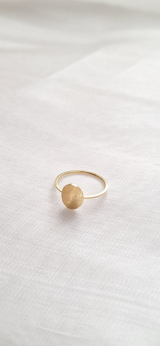 Gold Oval Ring