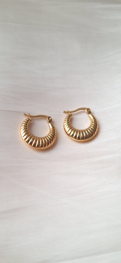 Croissant Hoop Earrings