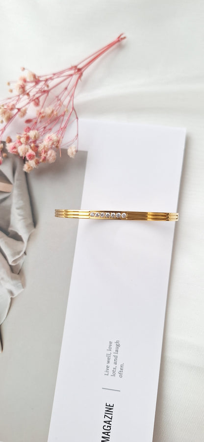 7 Crystal Cuff Bangle