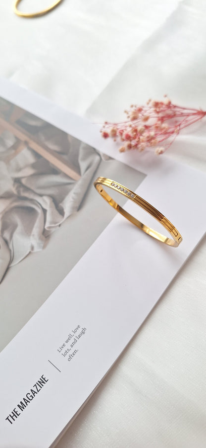 7 Crystal Cuff Bangle