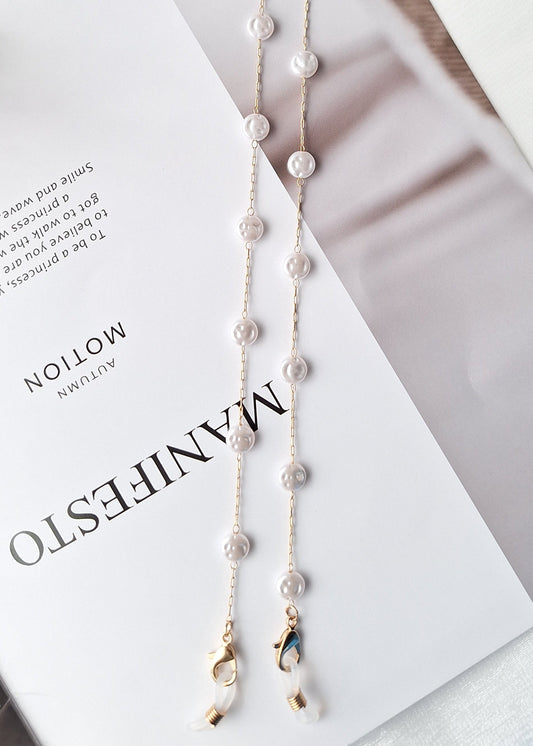 Round Pearl Glasses Chain