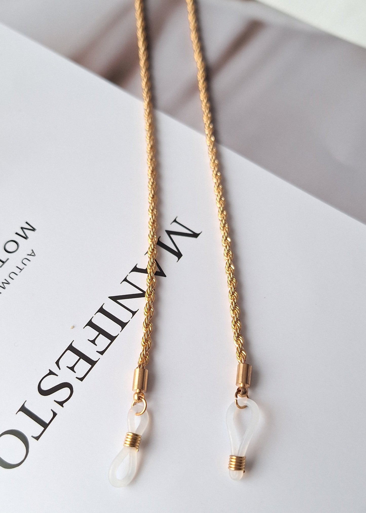 Gold Rope Glasses Chain