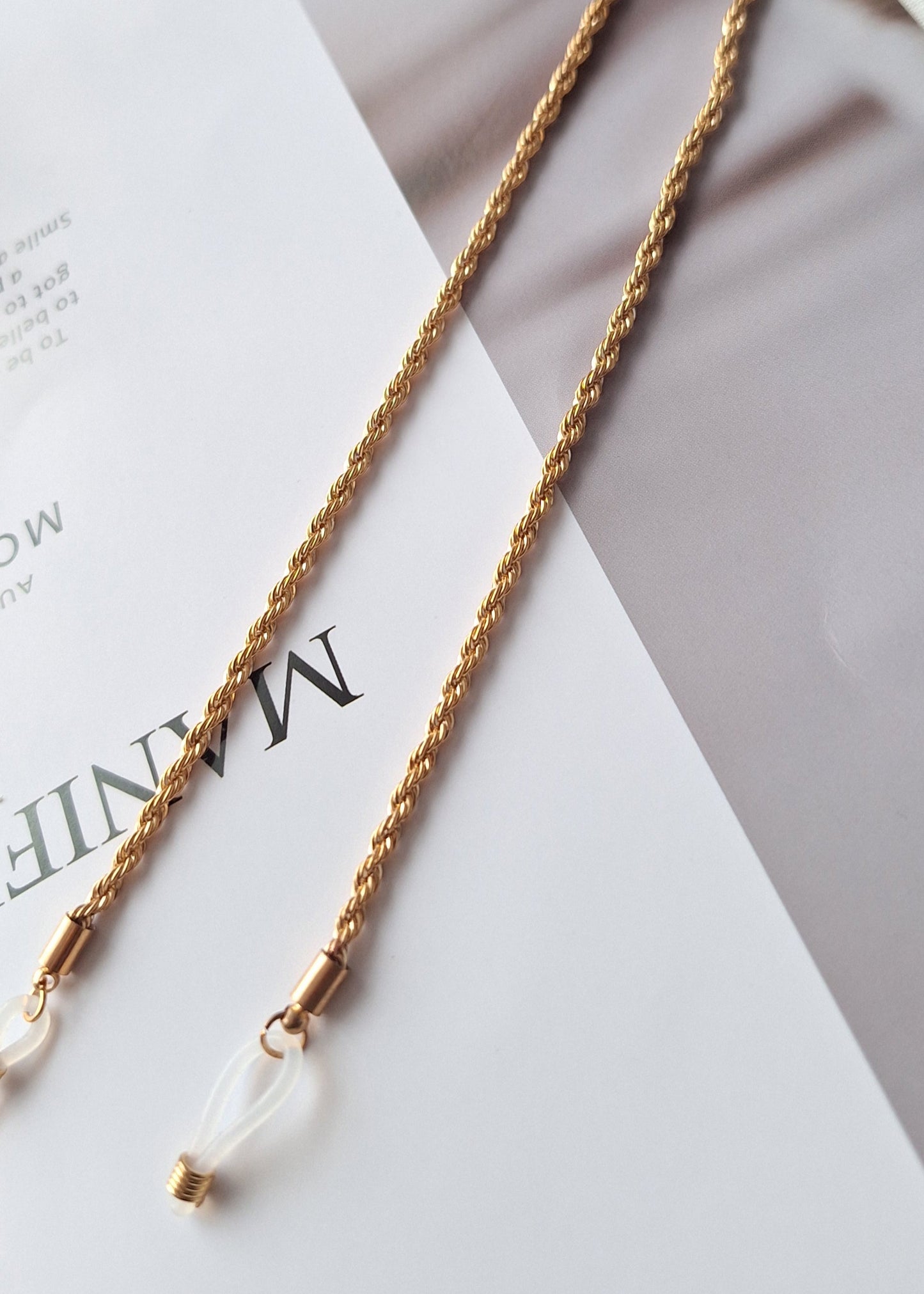 Gold Rope Glasses Chain