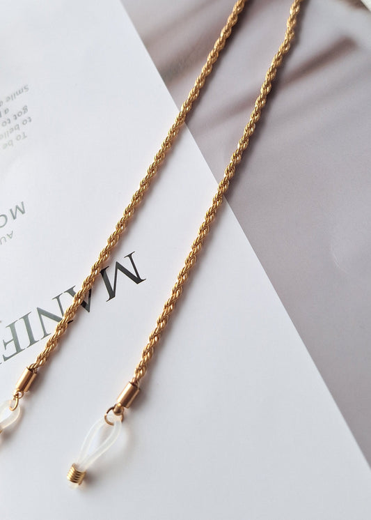 Gold Rope Glasses Chain